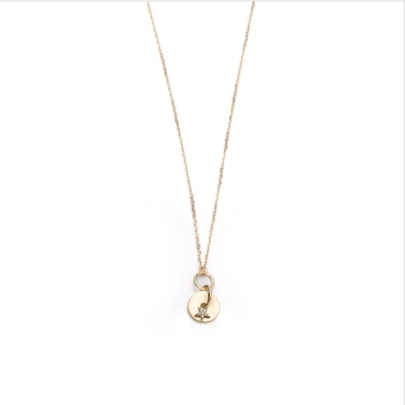 COPY - Foundrae Star Symbol Disk Drop Necklace - Picture 3 of 5